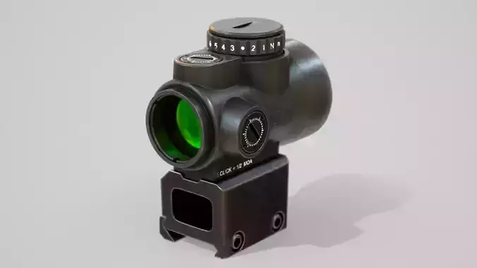 Trijicon MRO sight Low-poly 3D model