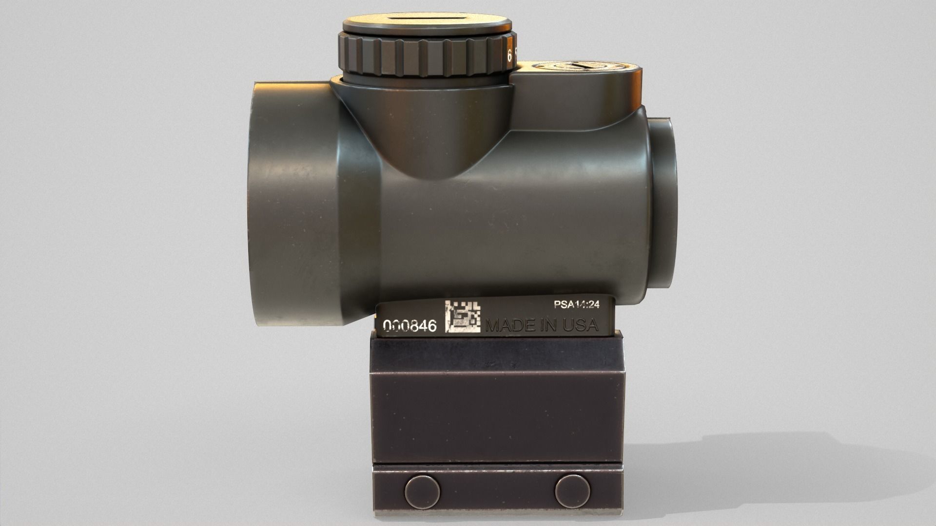 Trijicon MRO sight Low-poly 3D model_7