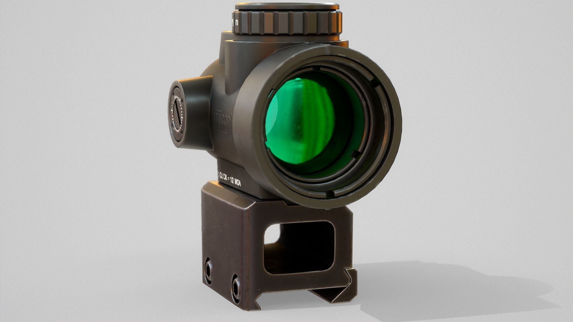 Trijicon MRO sight Low-poly 3D model_6