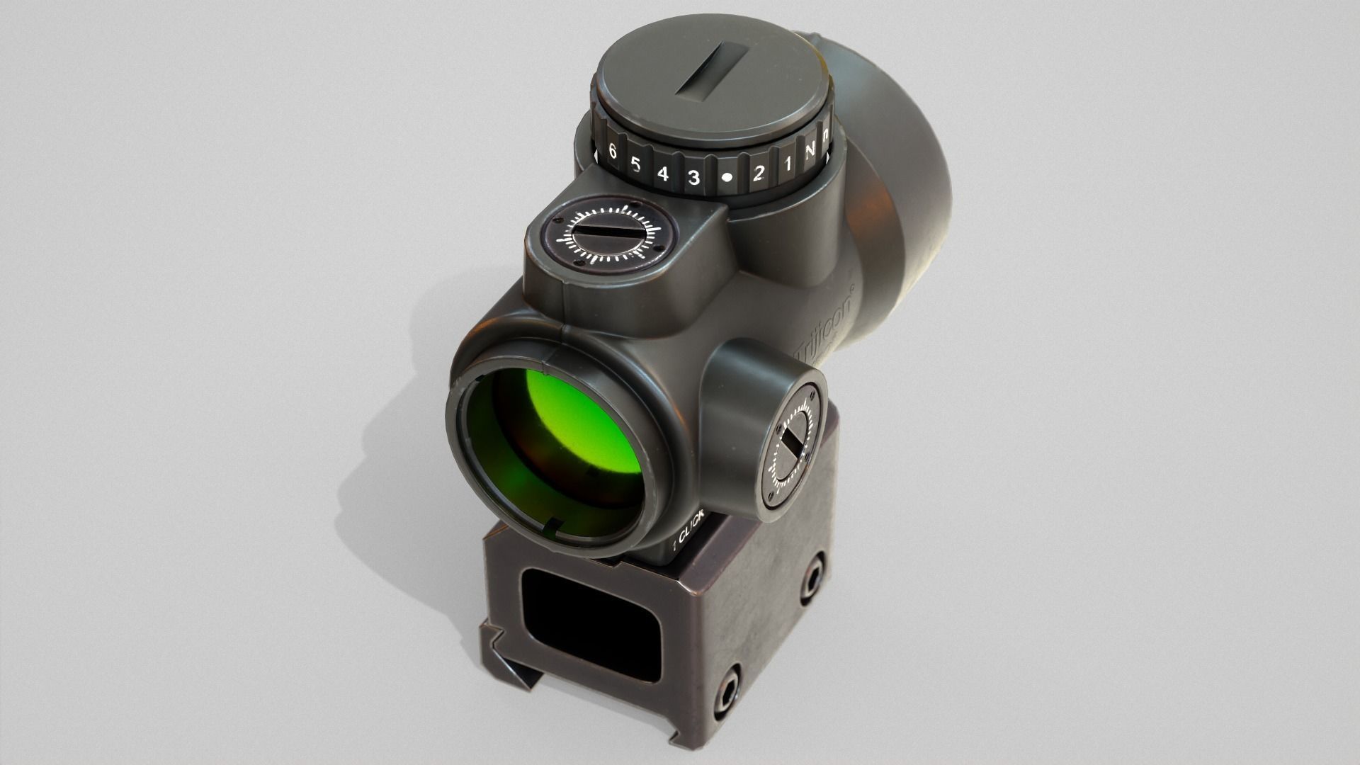Trijicon MRO sight Low-poly 3D model_10