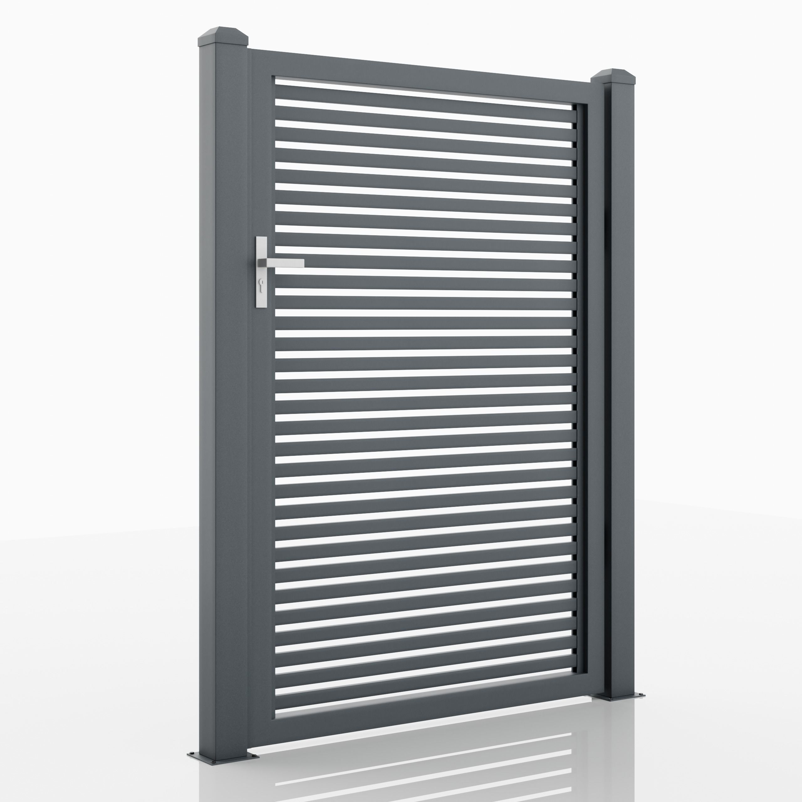 Aluminum Walkway Gate - Model 2 - 4cm- 3D model_1