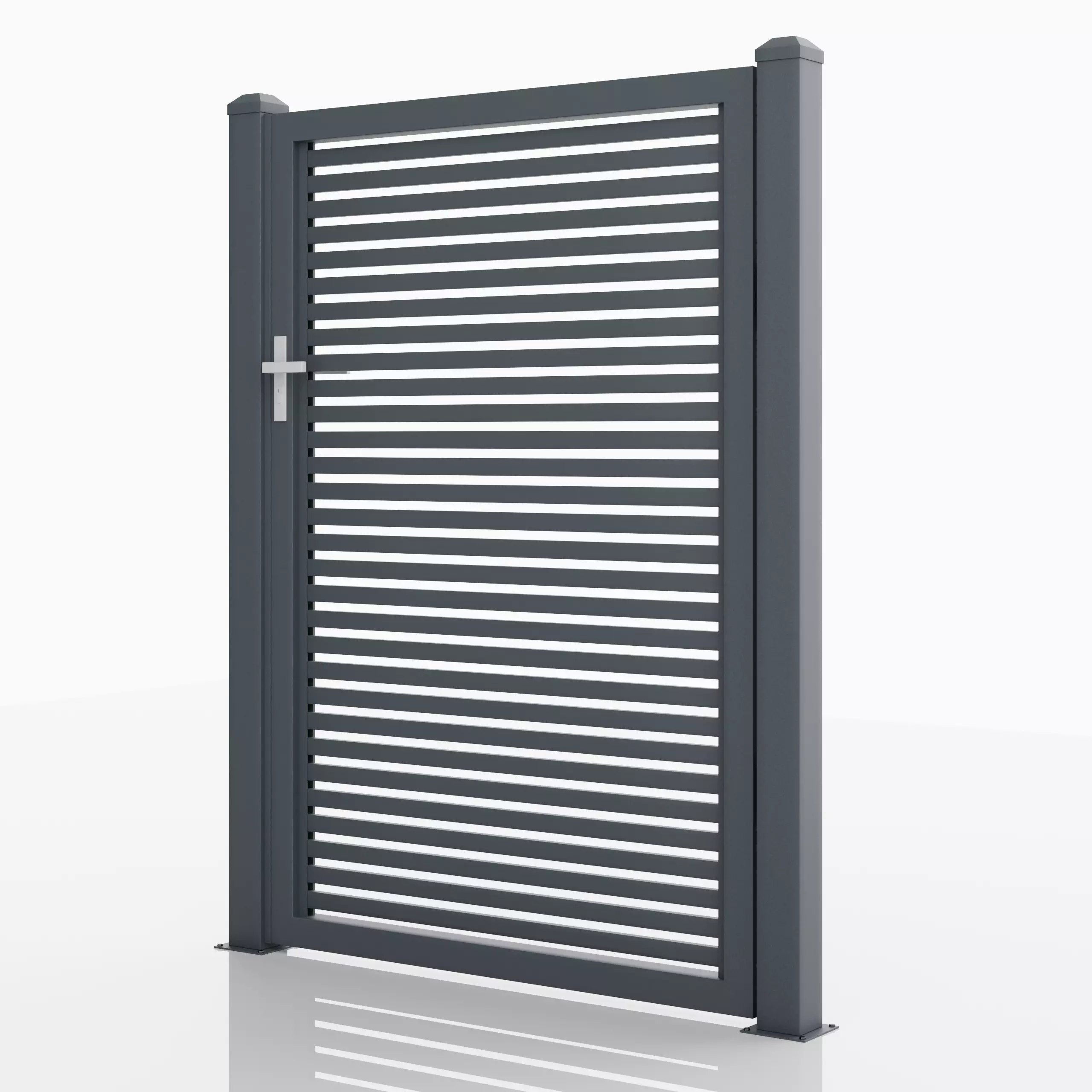 Aluminum Walkway Gate - Model 2 - 4cm- 3D model_0