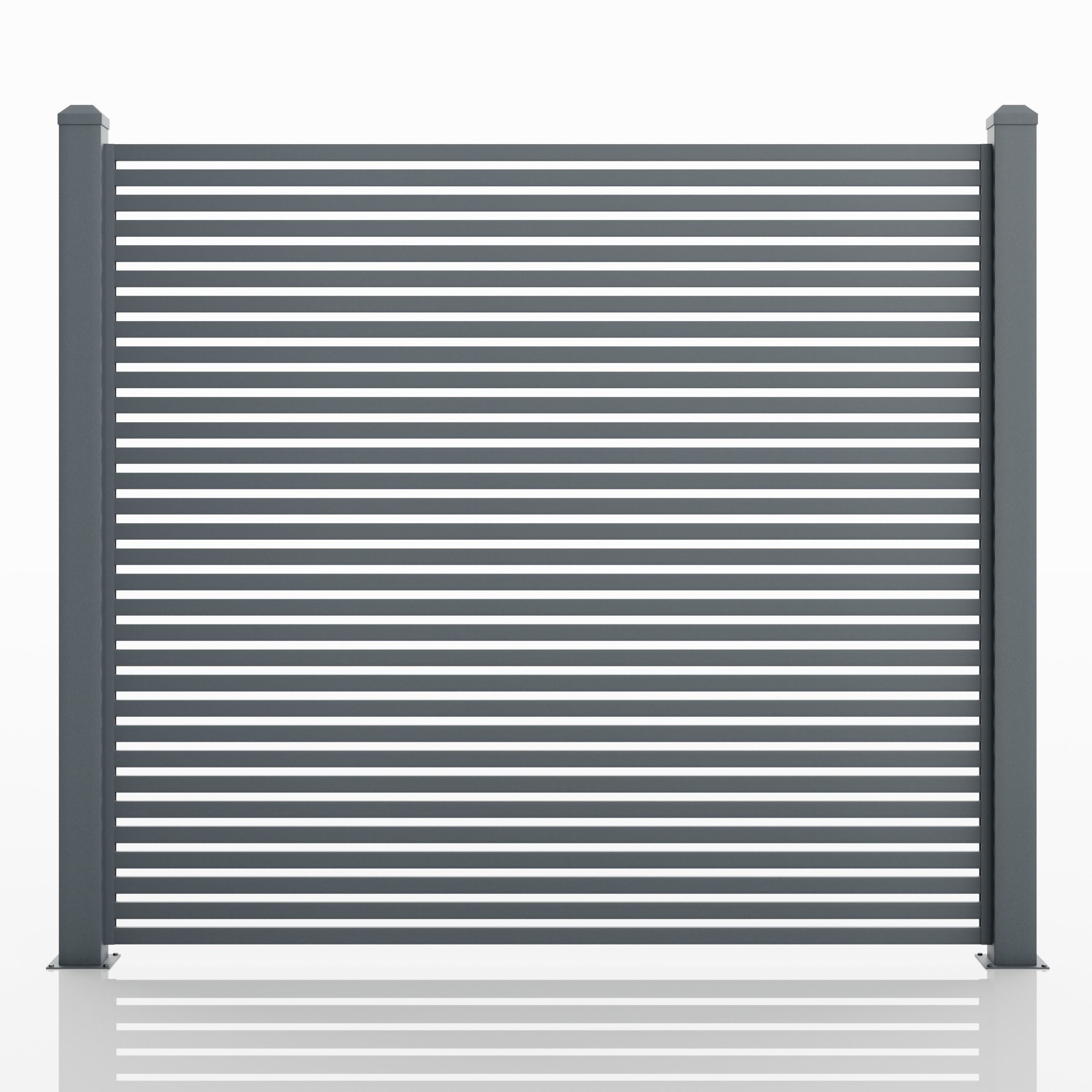 Aluminum Fence Panel -Model 2 - 4cm- 3D model_2