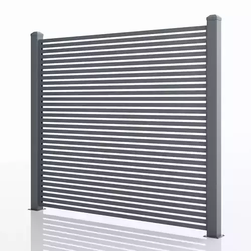 Aluminum Fence Panel -Model 2 - 4cm- 3D model