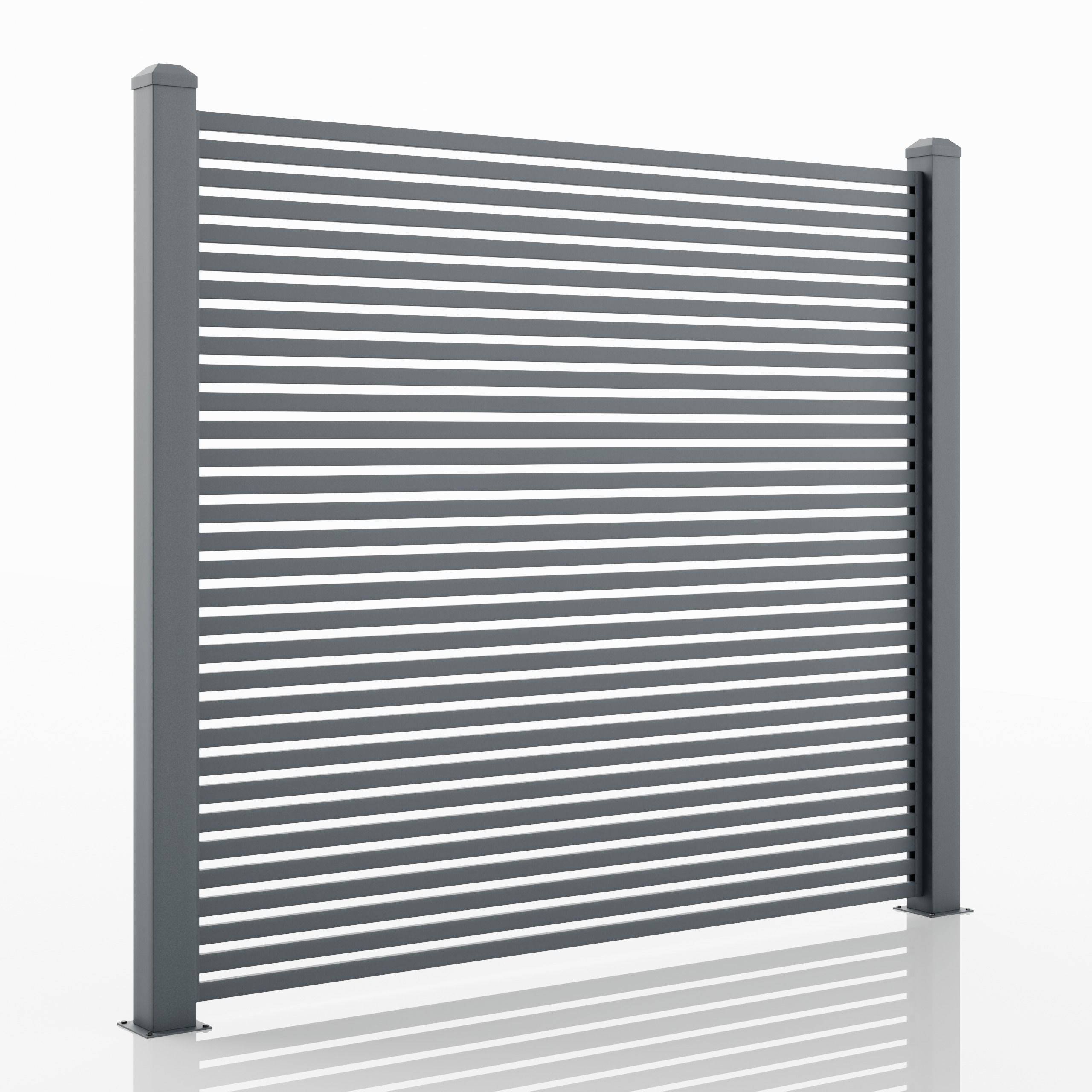 Aluminum Fence Panel -Model 2 - 4cm- 3D model_1