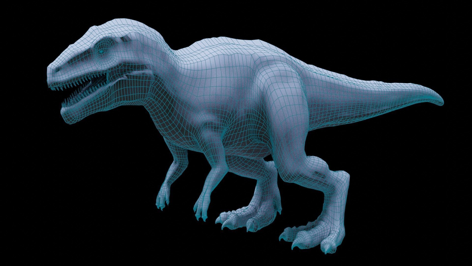 Dinosaur t - rex 3D model_7