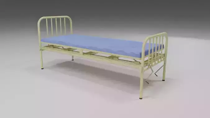 Hospital Bed - Low Poly Low-poly 3D model