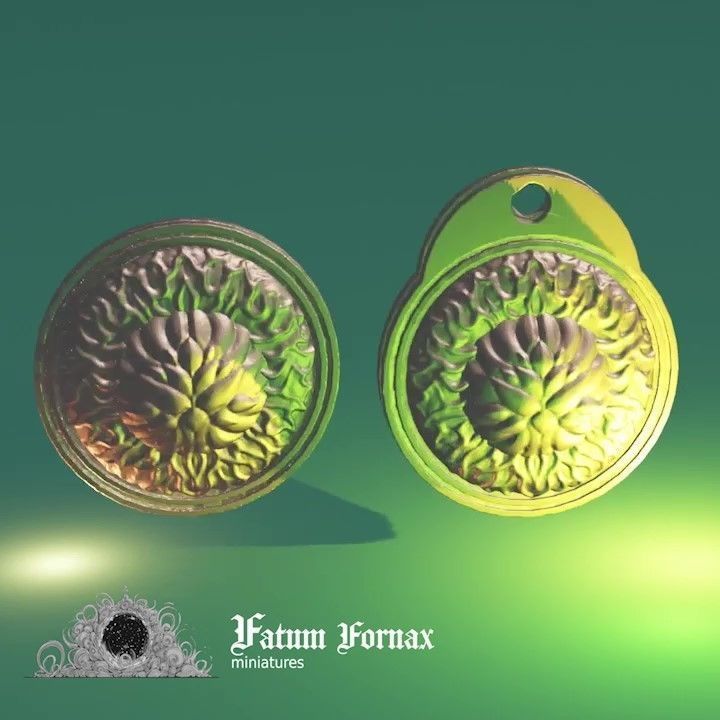 Memento Mori Memento vivere - Coin and Keychain Free 3D print model_13