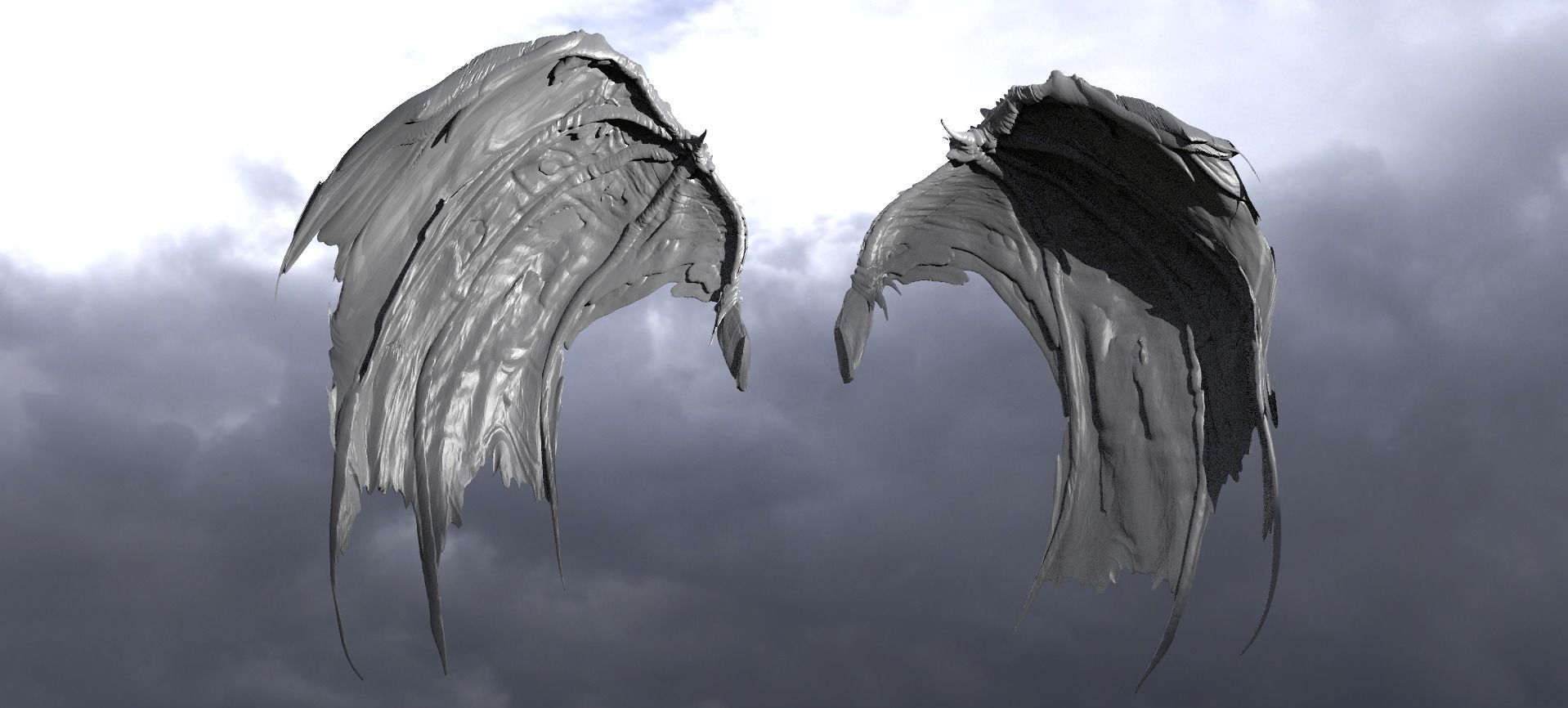 Ghost Angel Wings 3D model_1