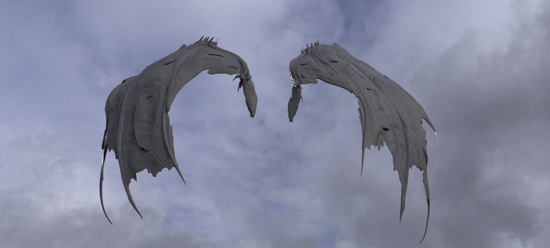Ghost Angel Wings 3D model_2