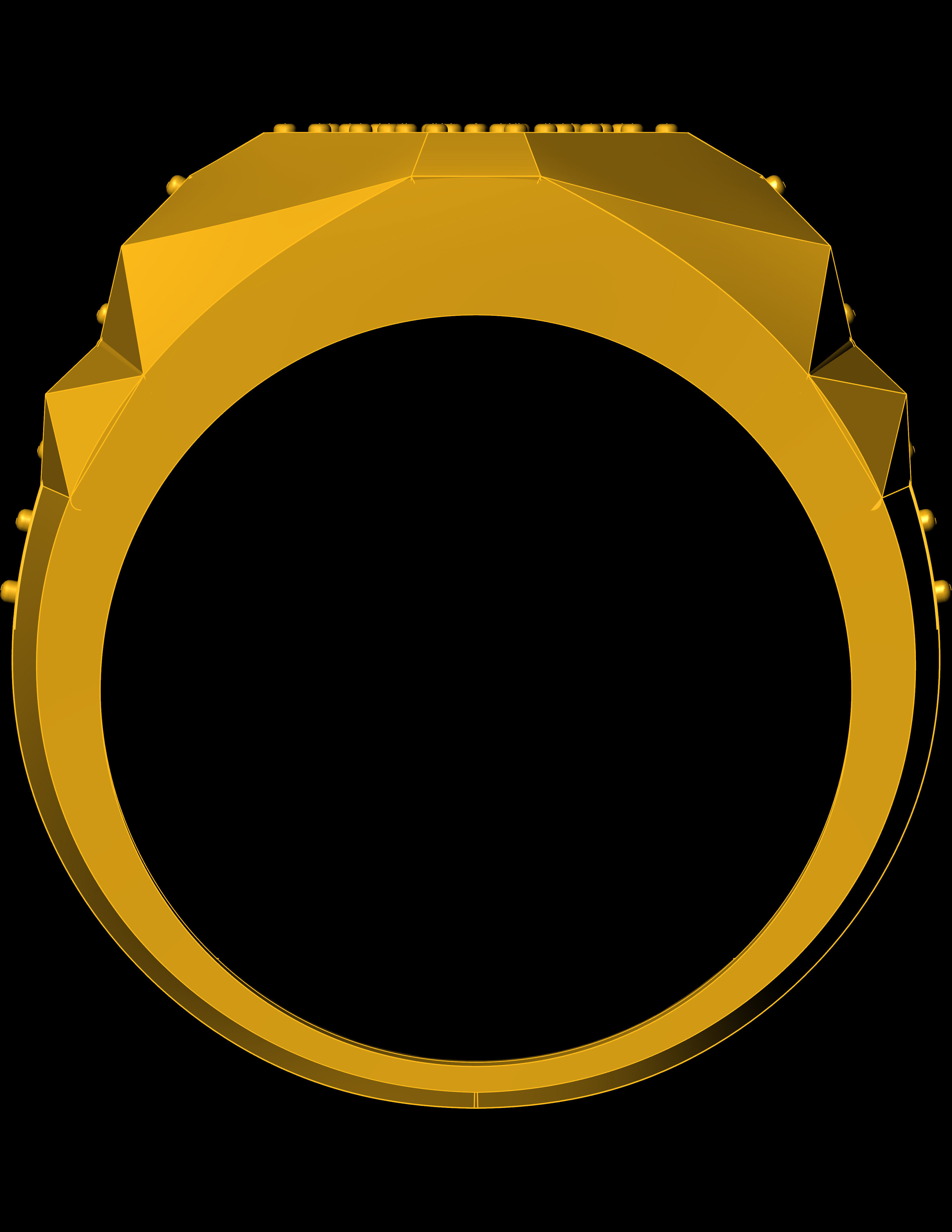   diamond ring Jewelry for man with render details and specs 3D print model_24