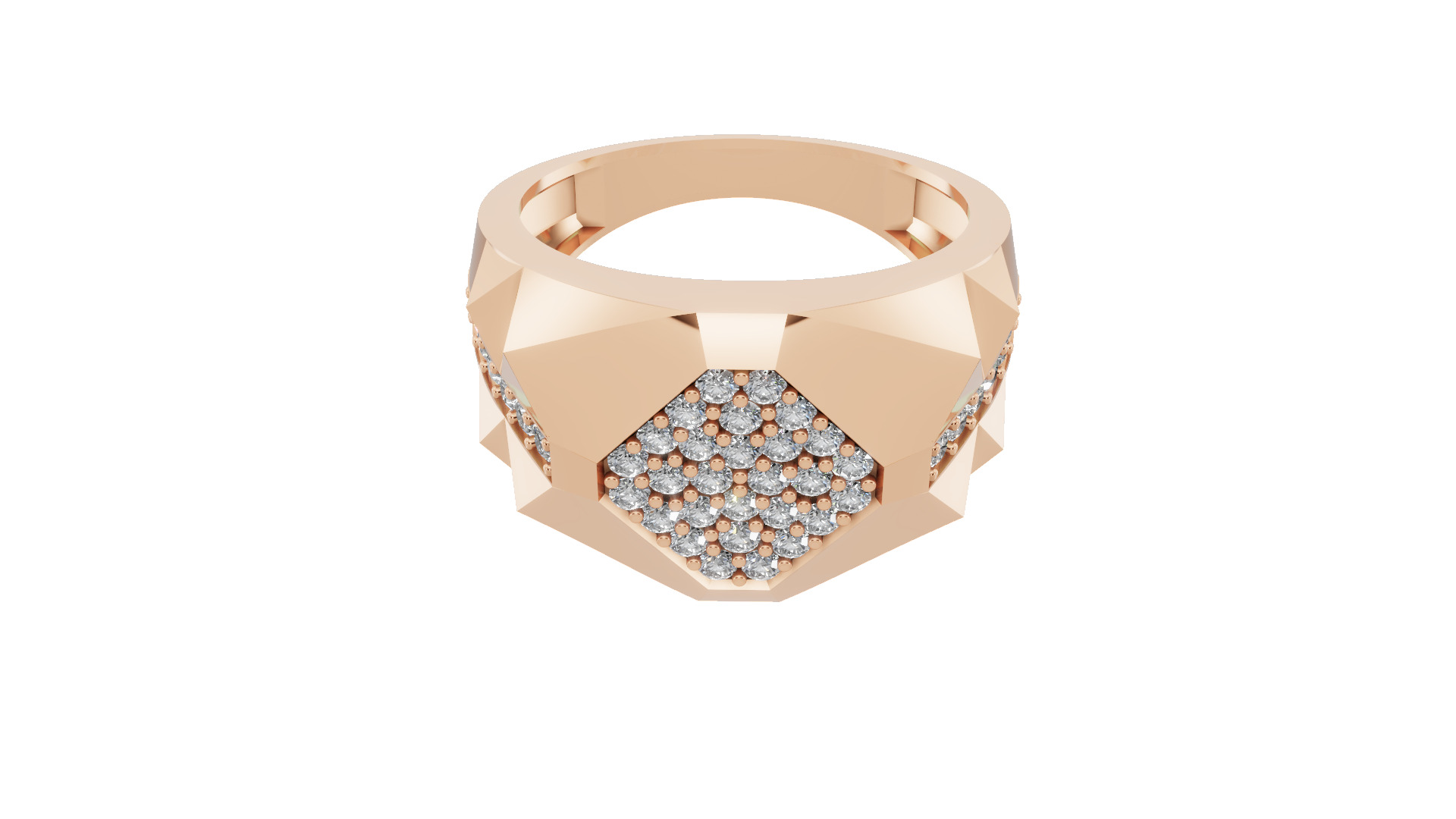   diamond ring Jewelry for man with render details and specs 3D print model_15