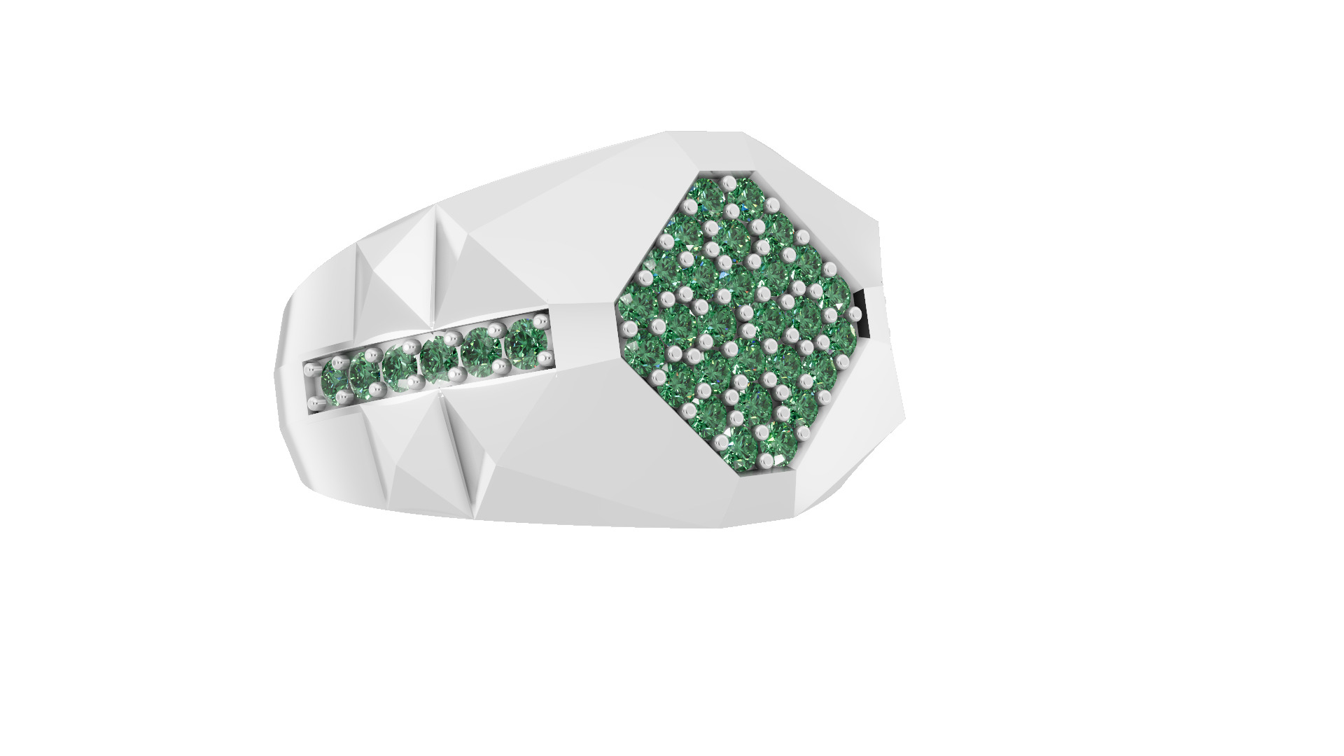   diamond ring Jewelry for man with render details and specs 3D print model_11