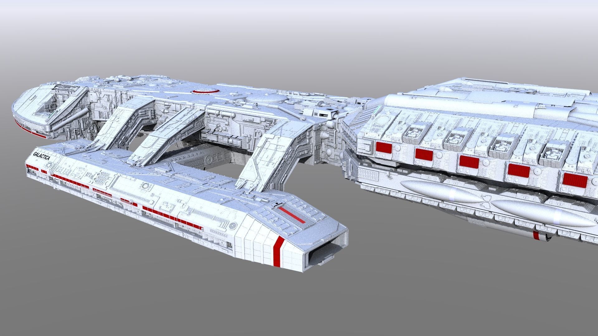 Battlestar Galactica 3D model_5