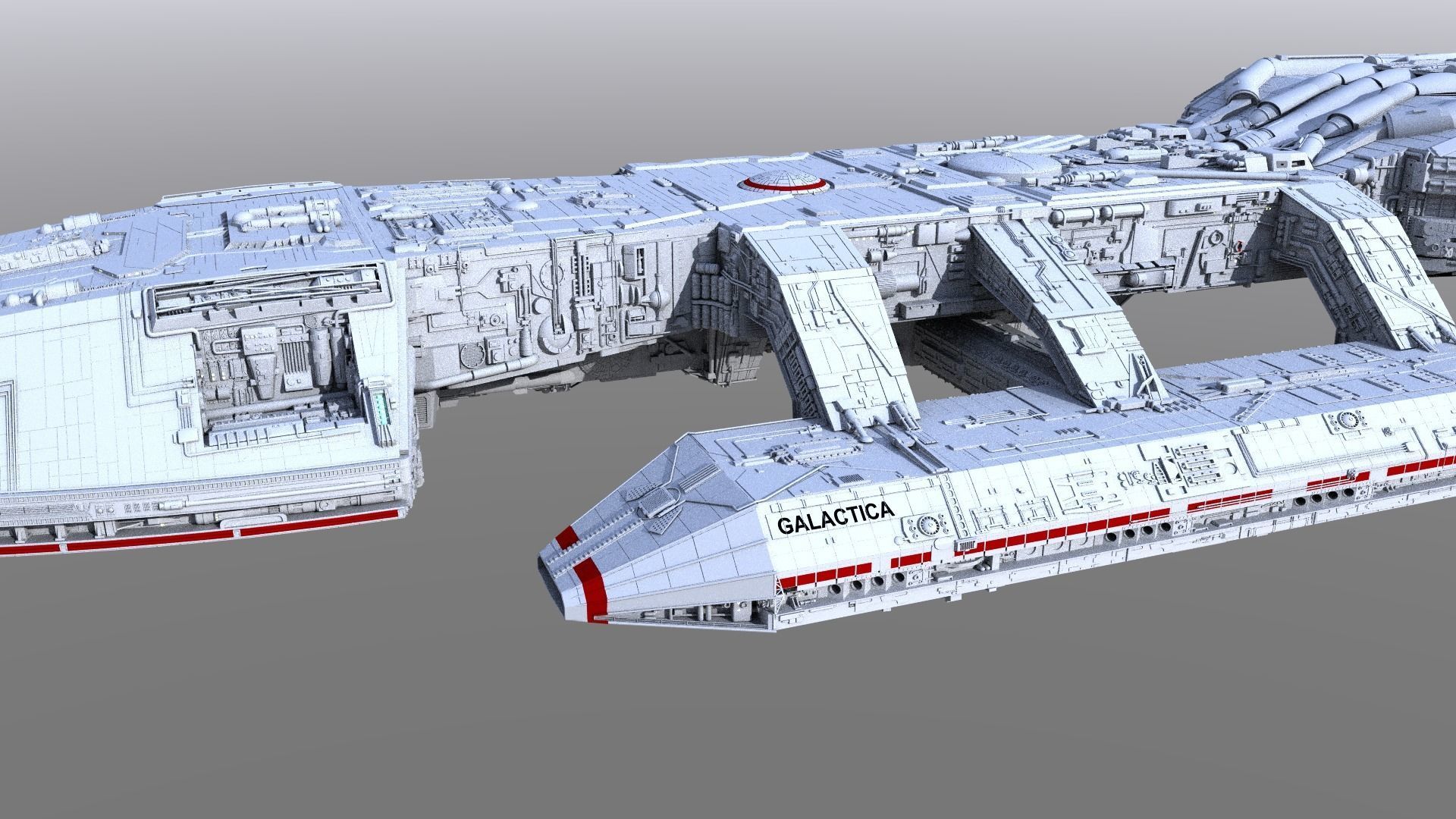 Battlestar Galactica 3D model_4