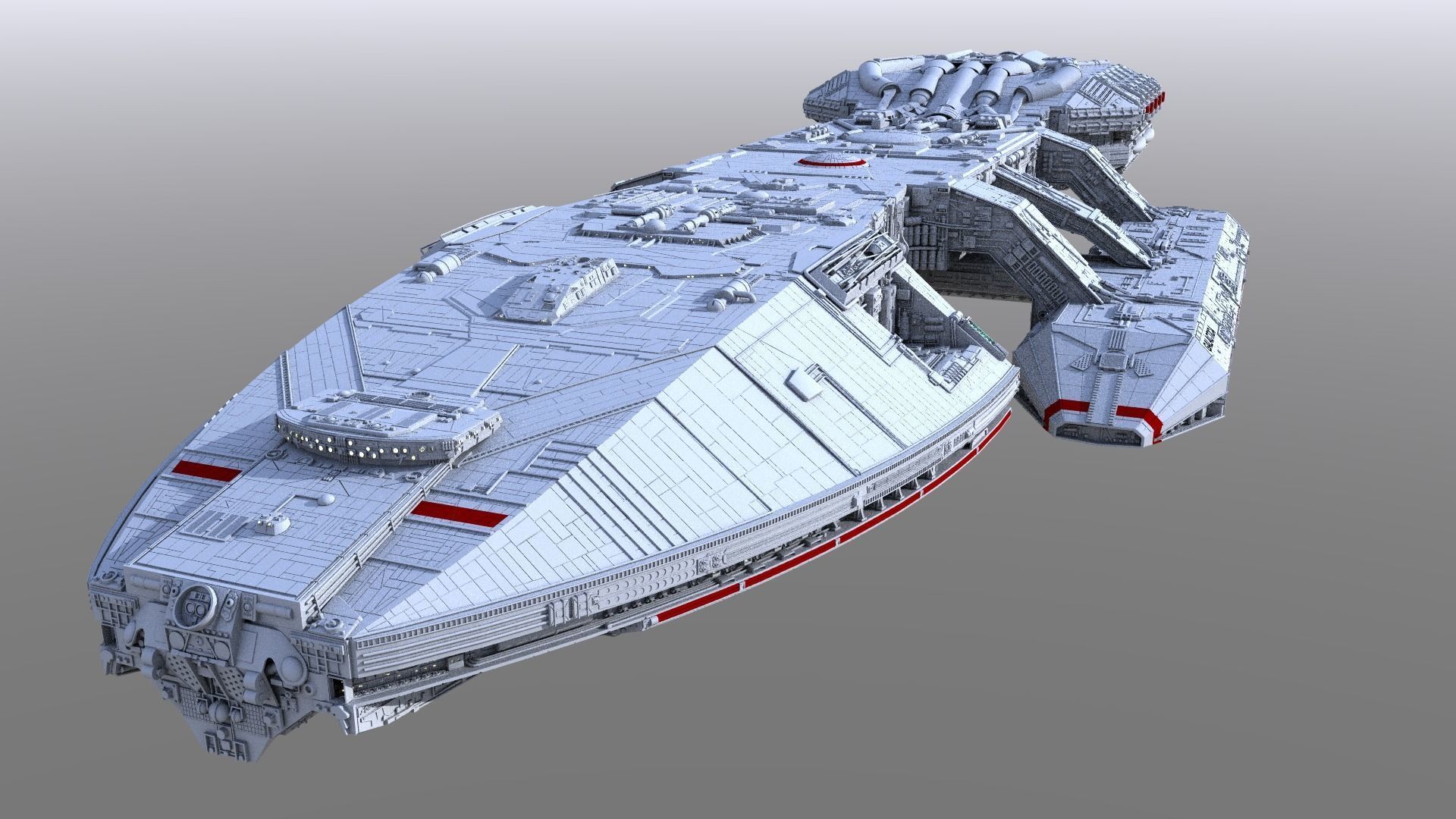 Battlestar Galactica 3D model_2