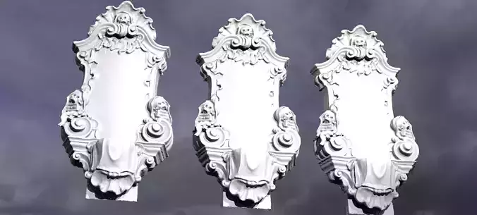 Stone Baroque Wall mount 2 