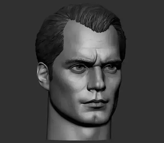 Superman- Henry Cavill Head 3D print model
