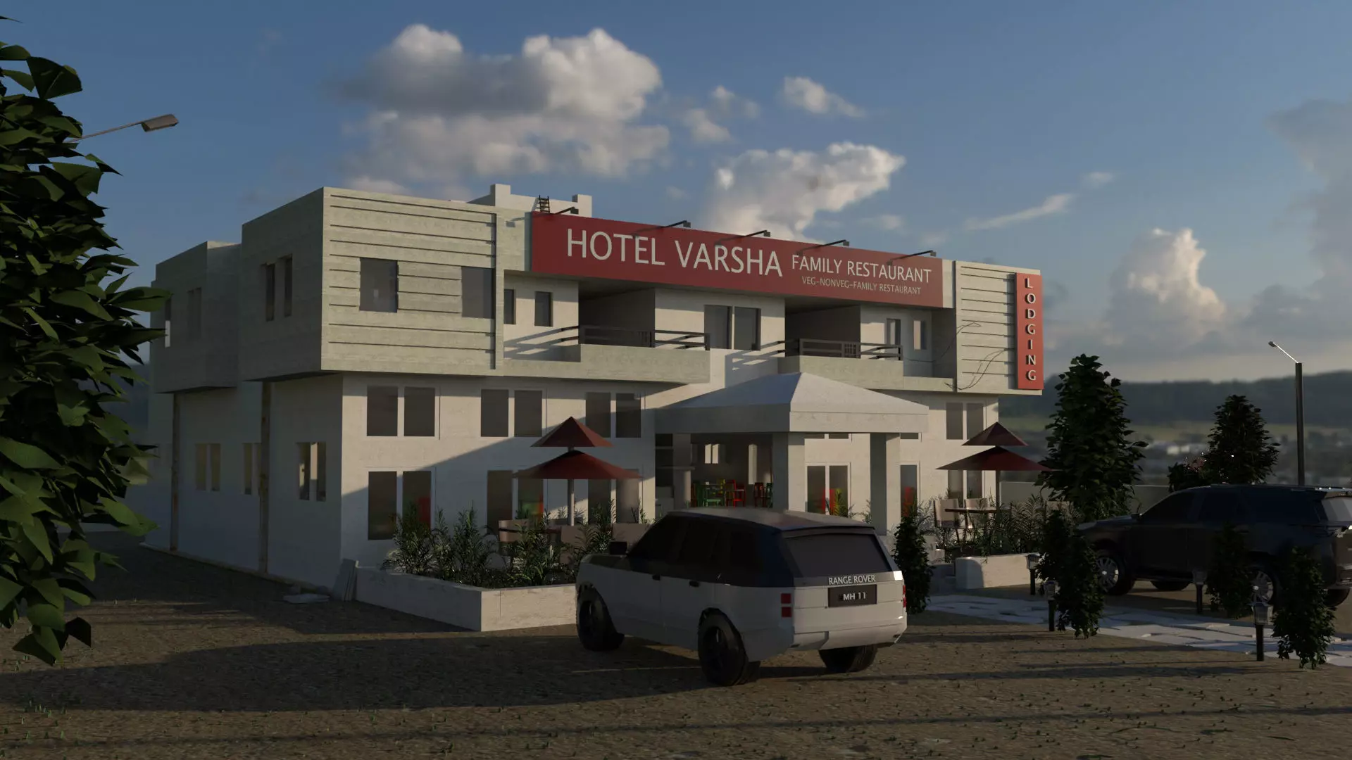 HOTEL 3D MODEL building 3D model_0