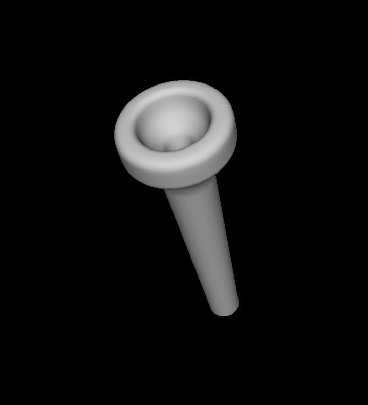 Trumpet Mouthpiece Bach Bundle 3D print model_5