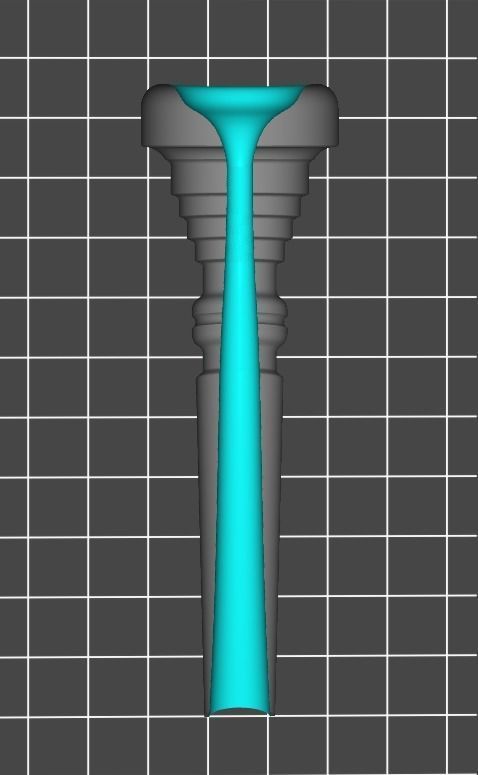 Trumpet Mouthpiece Bach Bundle 3D print model_1