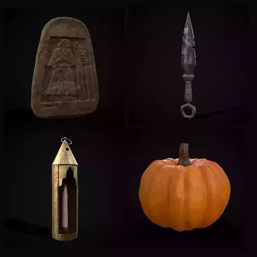 Medieval Prop Mix Twenty 3D Model Collection