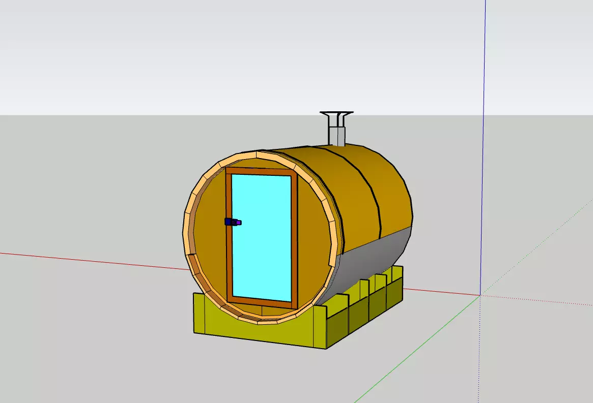 Mobile sauna Free 3D model