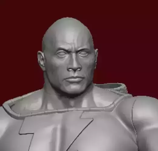 BLACK ADAM Dwayne Johnson The Rock 3D print model