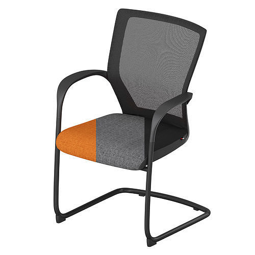 Fursys side chair CHN4311 3D model 3