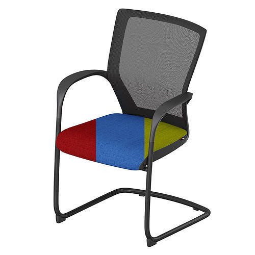 Fursys side chair CHN4311 3D model 2