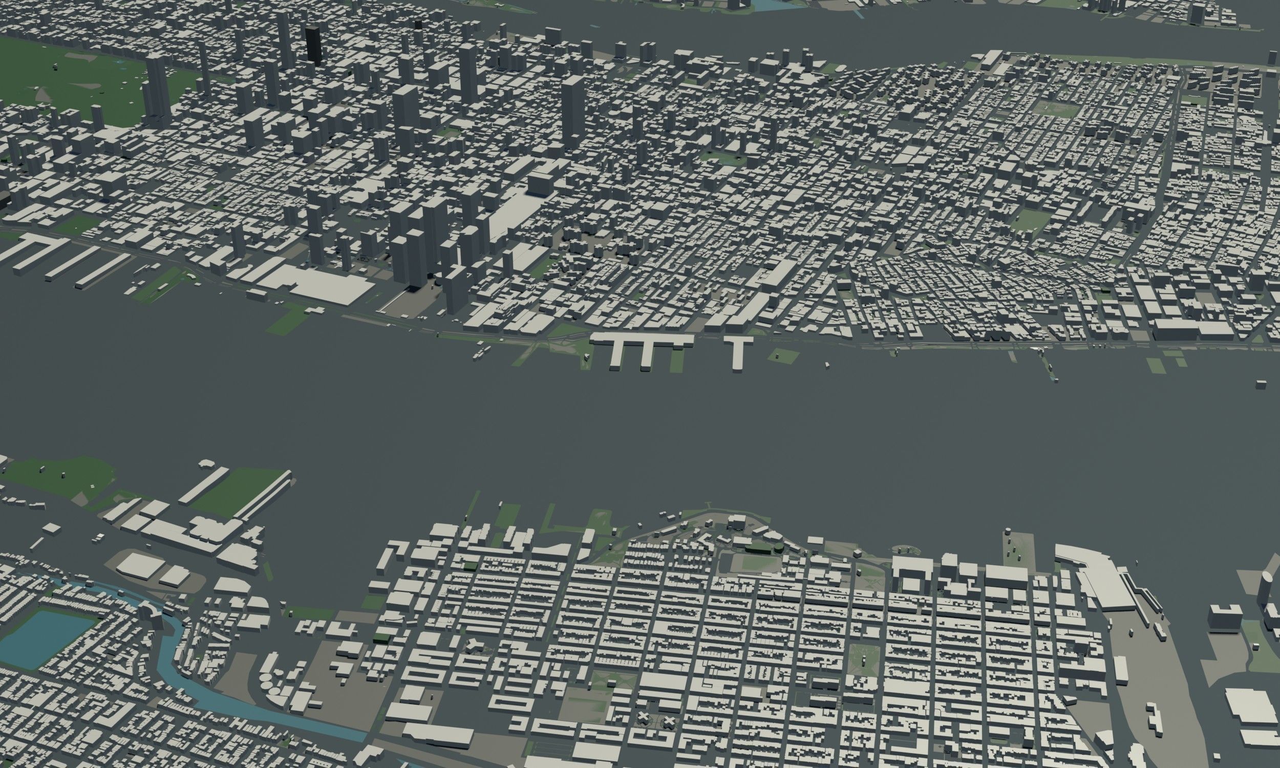 New York USA - Mass buildings 3D model_3