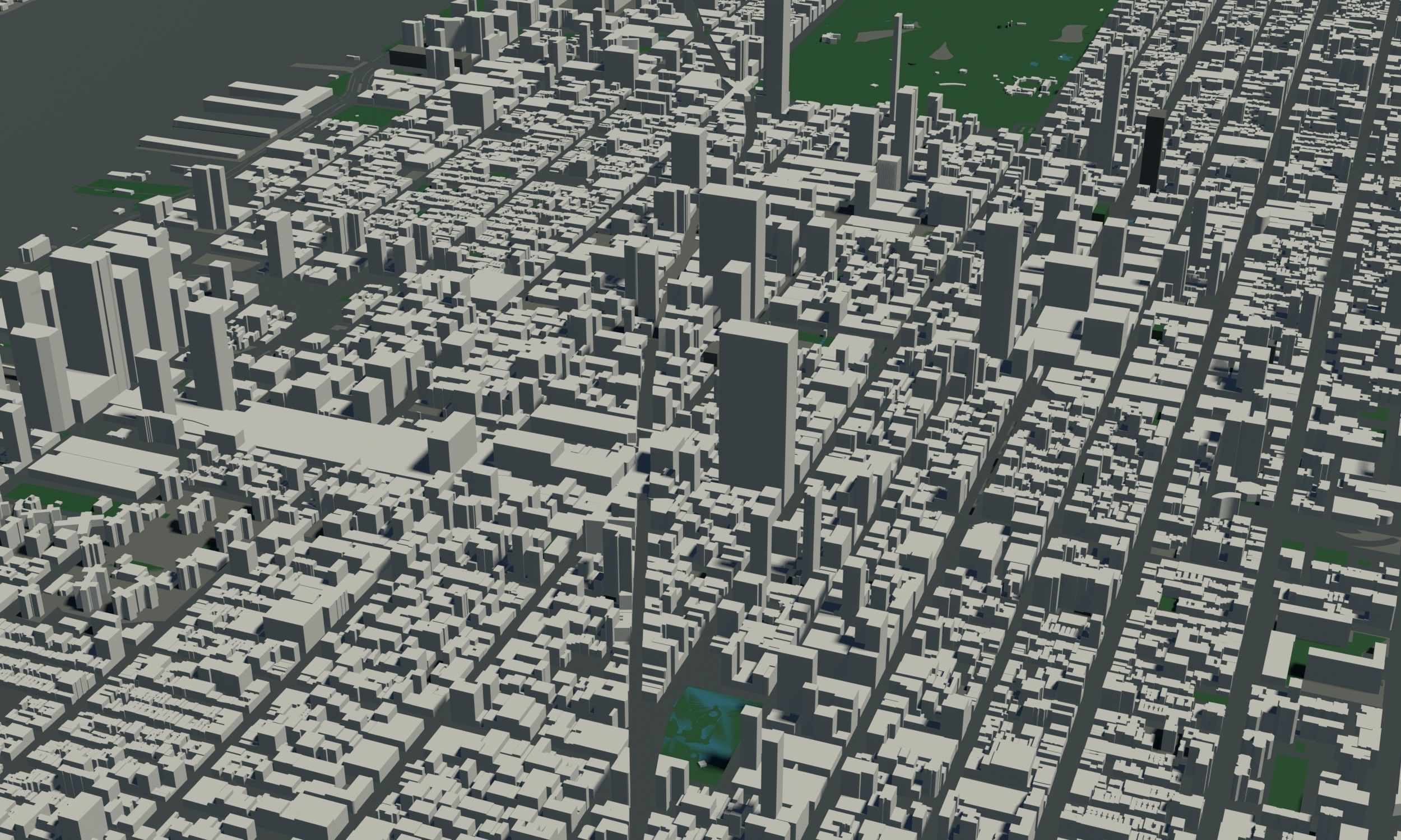 New York USA - Mass buildings 3D model_5