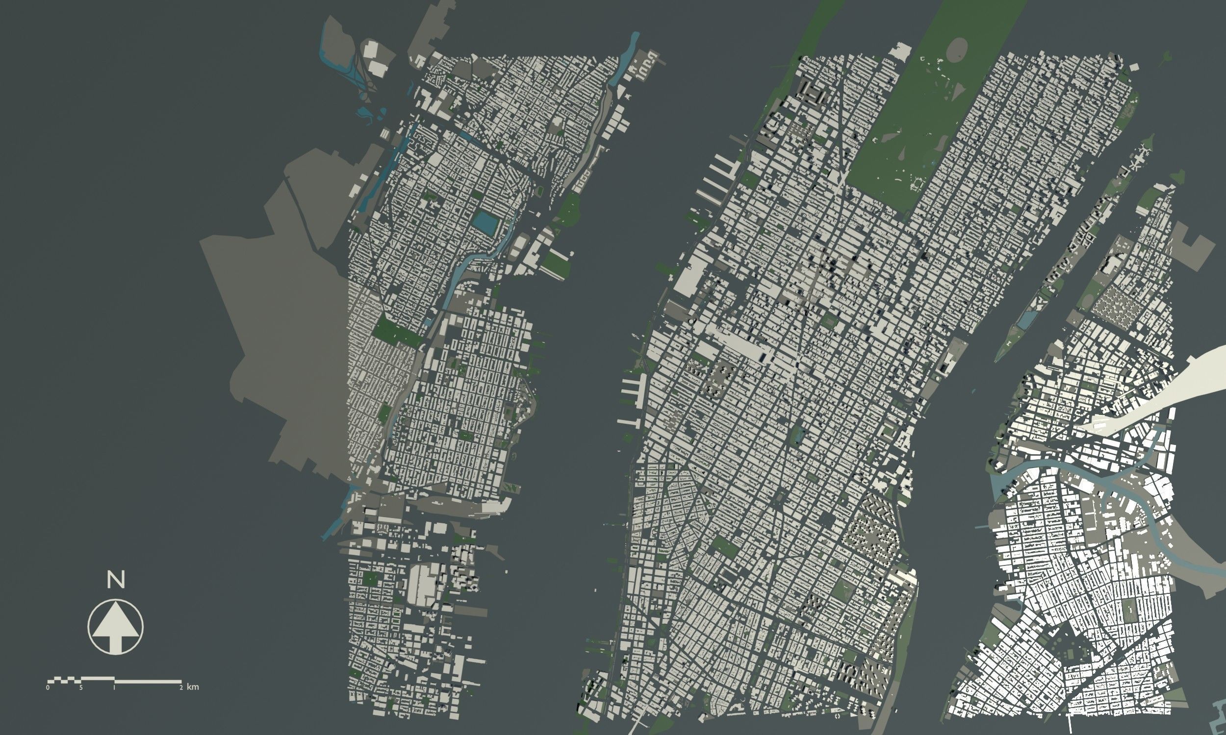 New York USA - Mass buildings 3D model_1