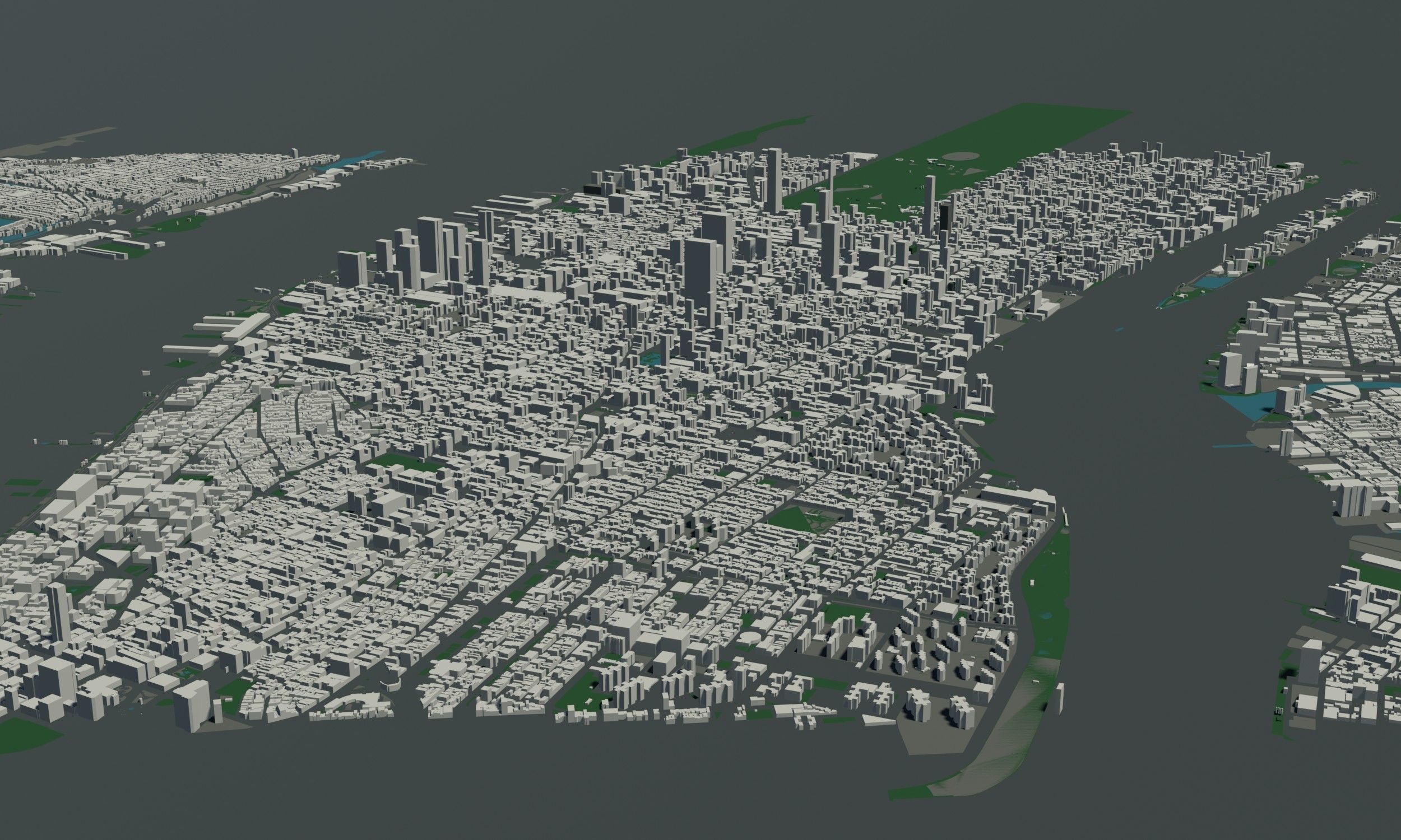 New York USA - Mass buildings 3D model_2