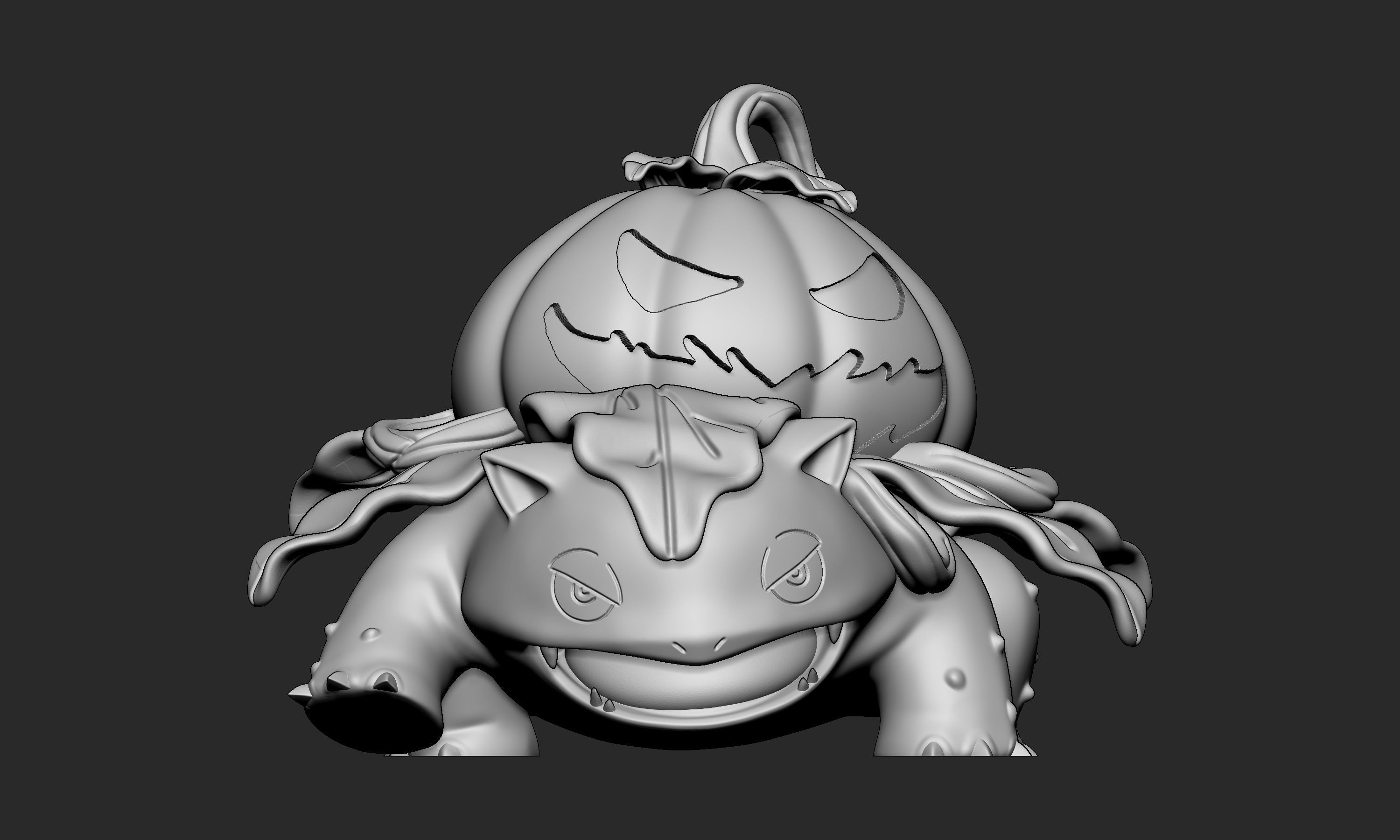 Pokemon - Venusaur Halloween with 2 poses 3D print model_3