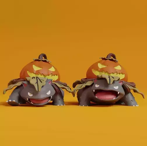 Pokemon - Venusaur Halloween with 2 poses