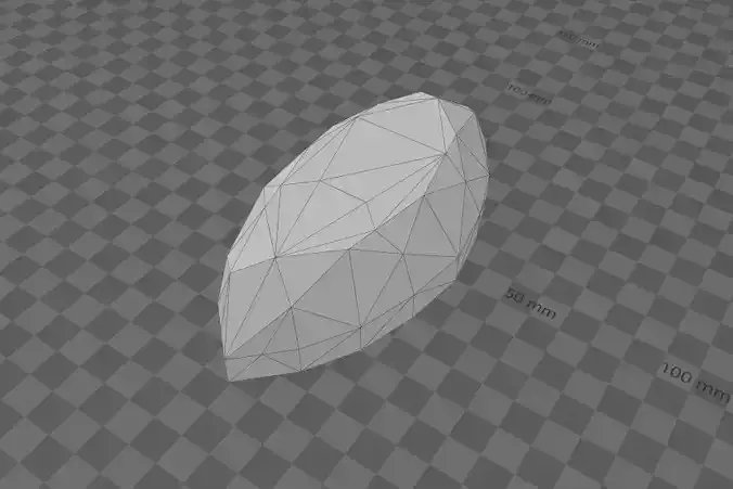 Marquise Gem 140x70x30