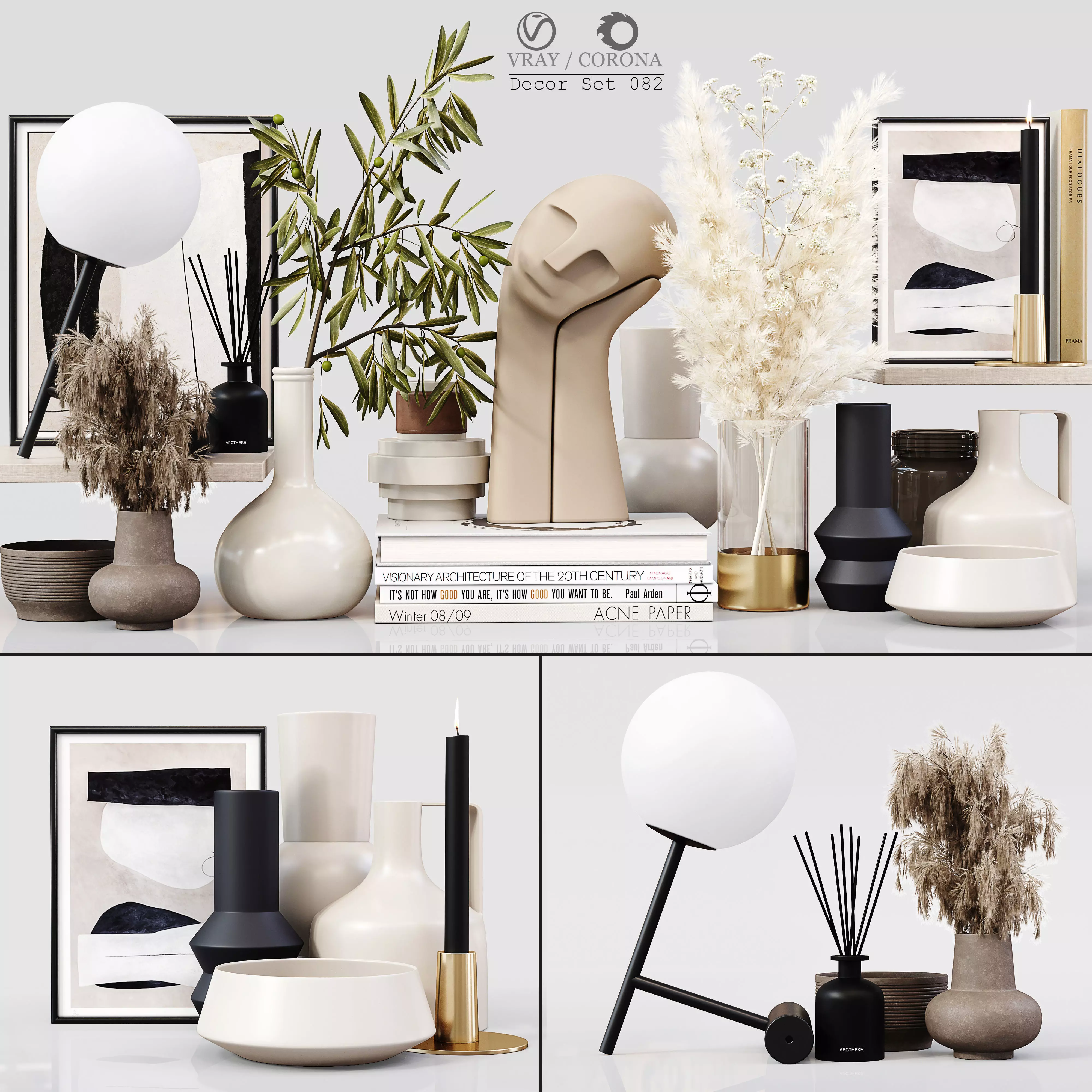 Decor Set 082 3D model_0