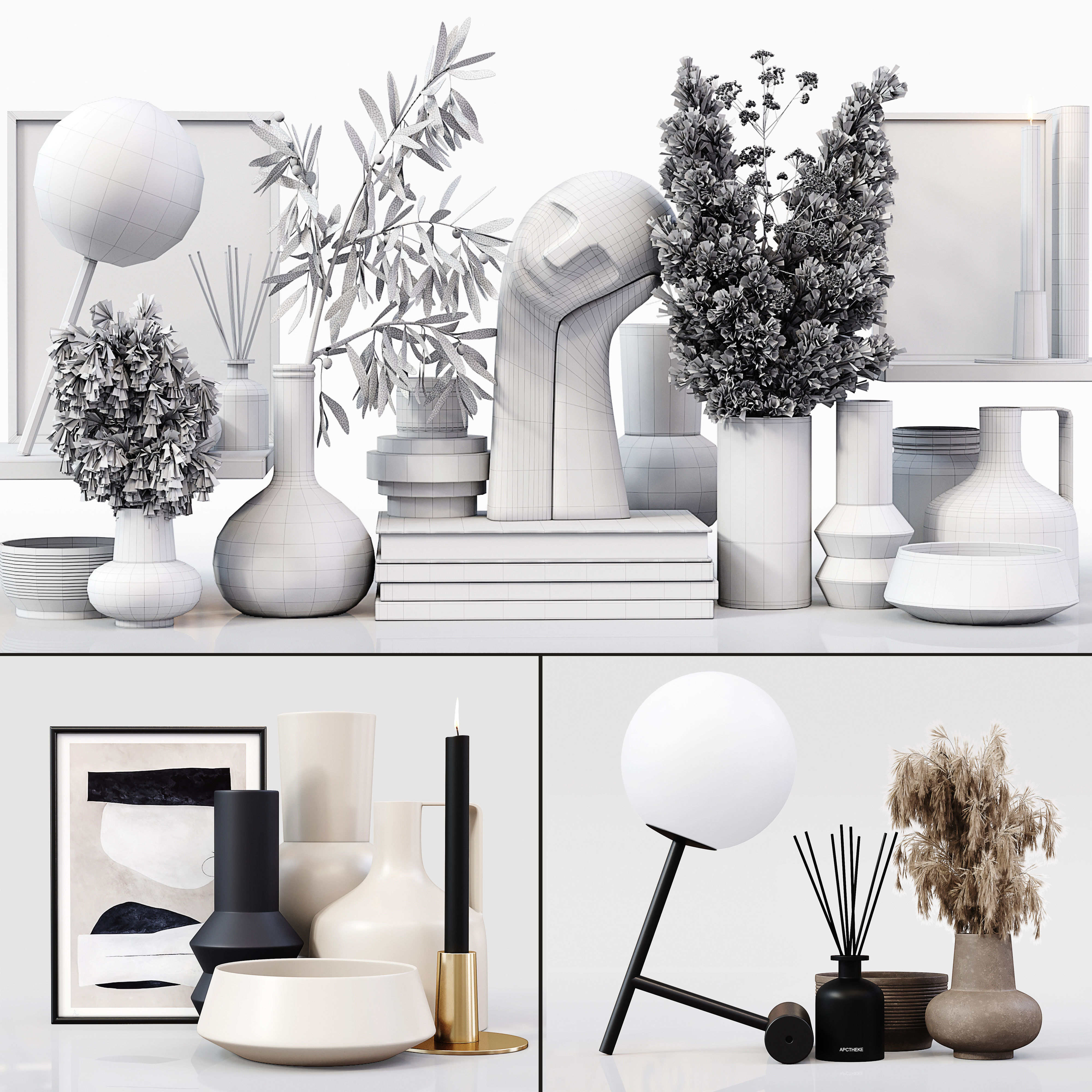 Decor Set 082 3D model_5