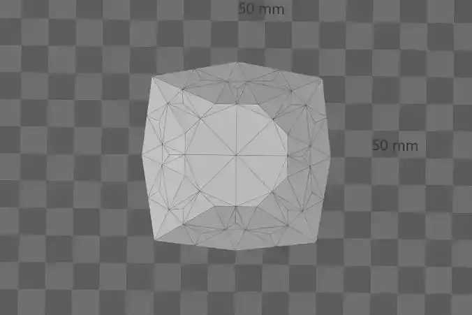Sqaure Gem 70x70x25mm