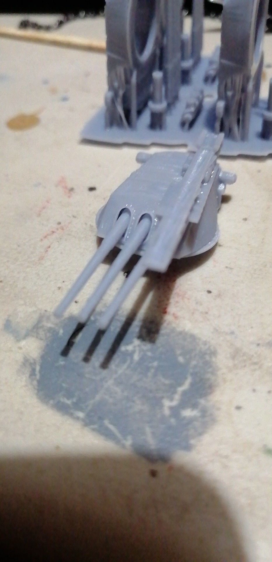 USS Arizona BB-39 Turret with Catapult 3D print model_9