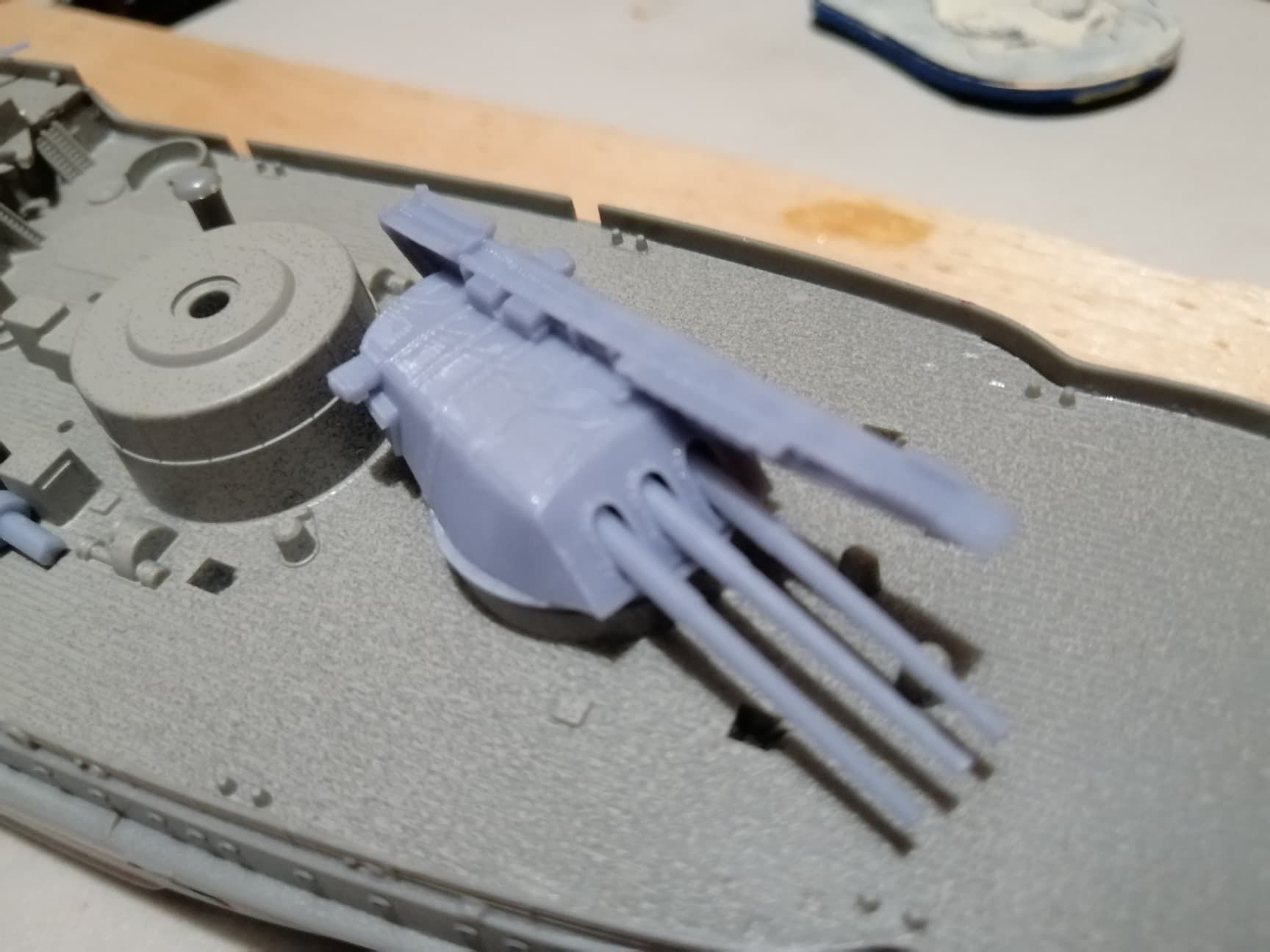 USS Arizona BB-39 Turret with Catapult 3D print model_8