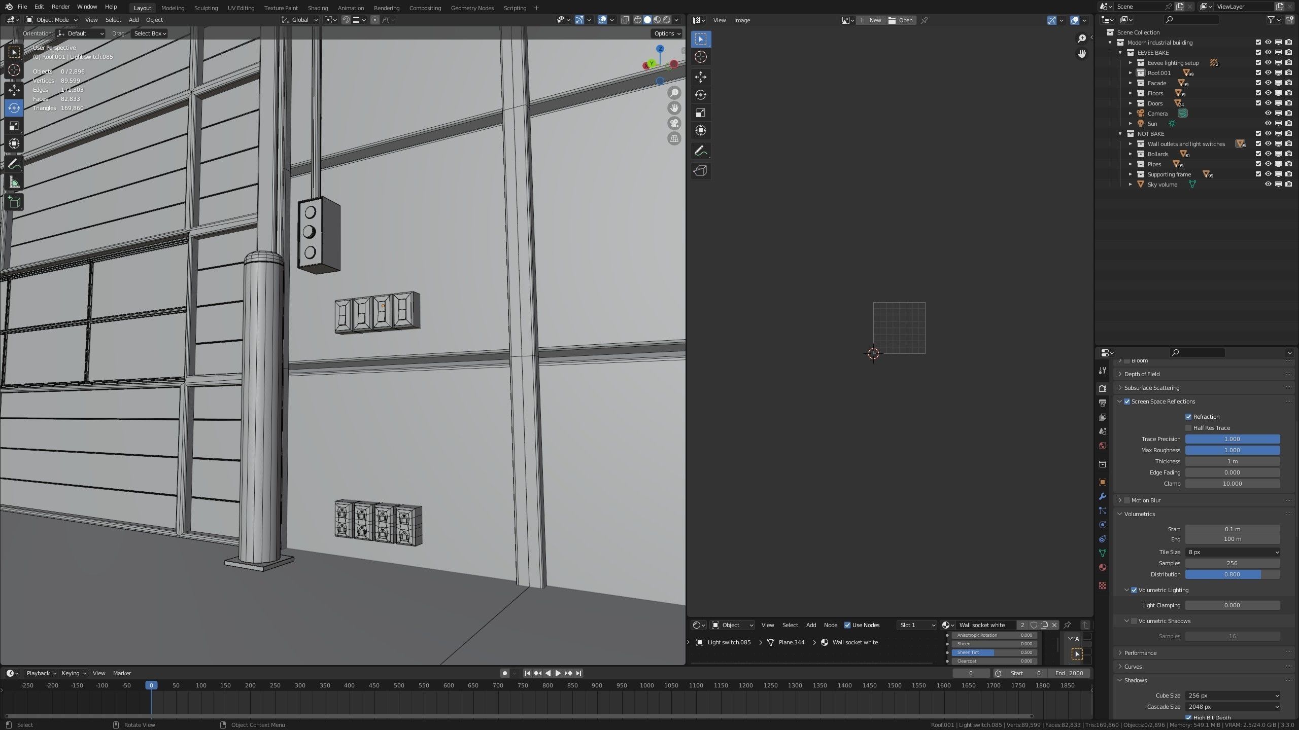Large modern warehouse for Blender Eevee and Cycles Low-poly 3D model_17