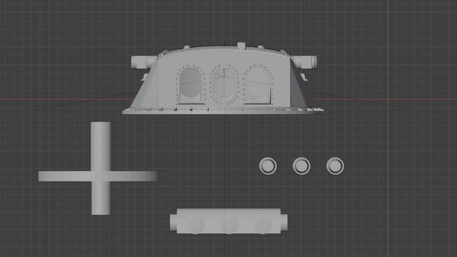 USS Arizona BB-39 Turret 3D print model 3D print model_5