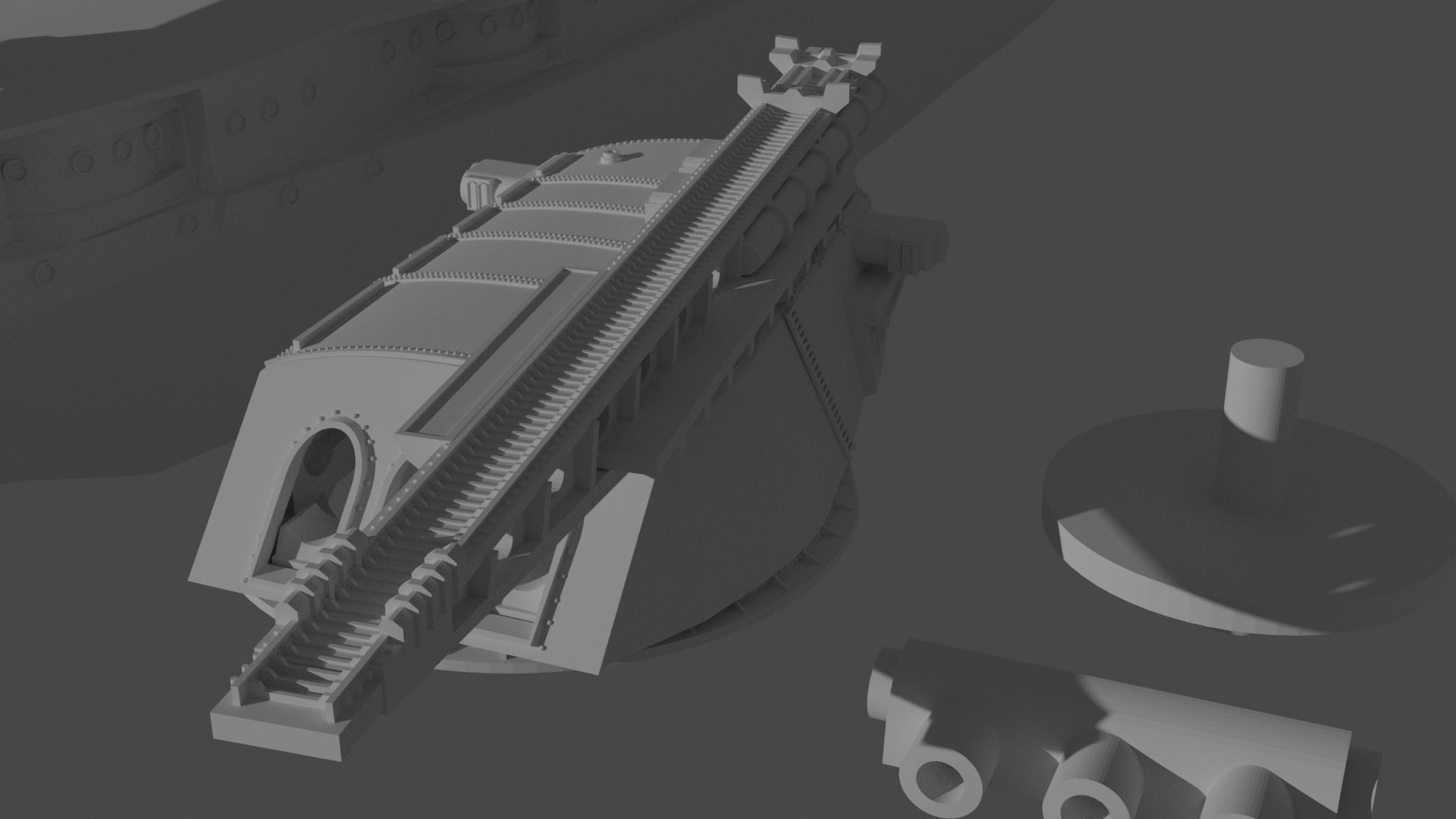 USS Arizona BB-39 Turret 3D print model 3D print model_7