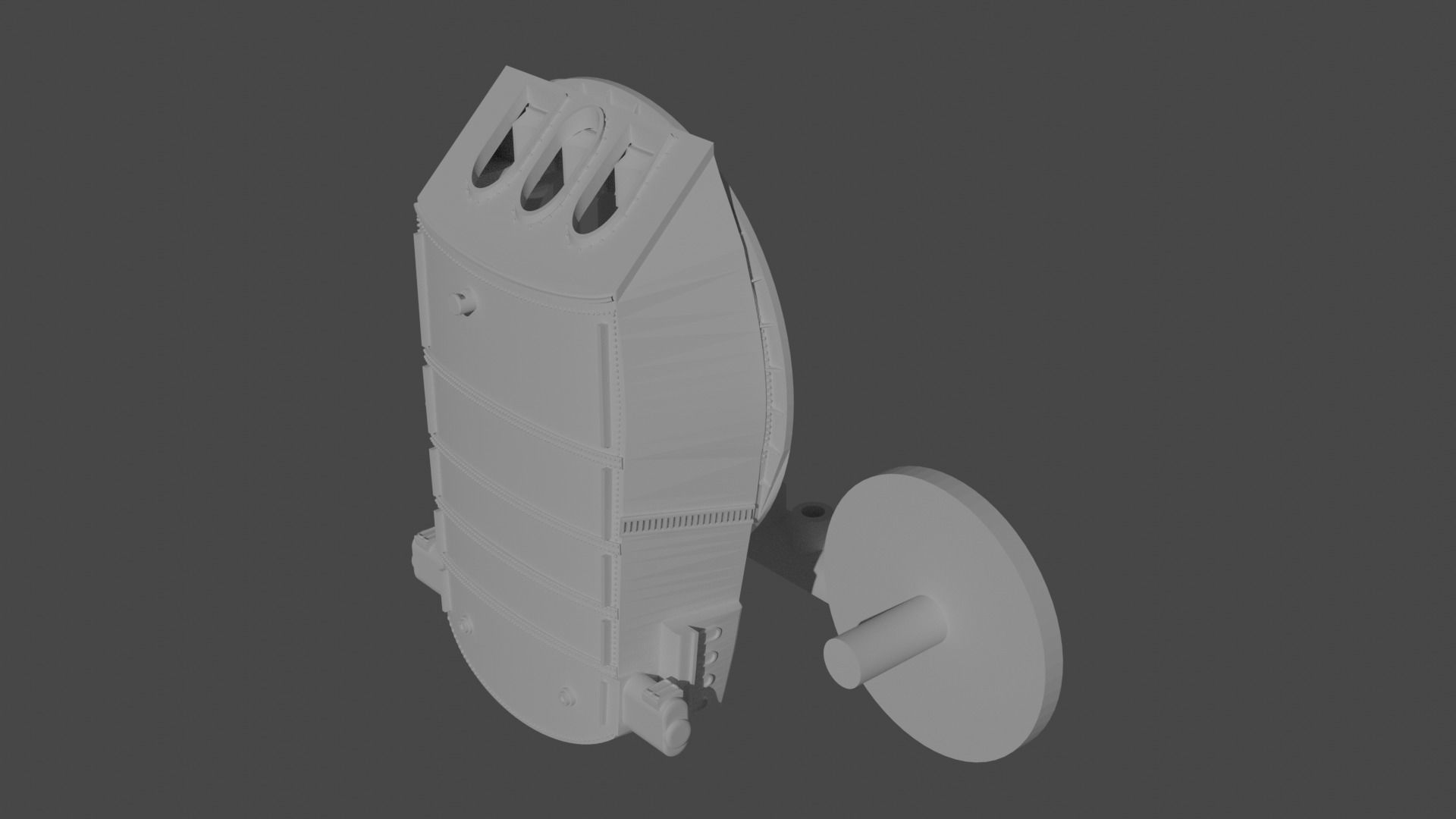 USS Arizona BB-39 Turret 3D print model 3D print model_1