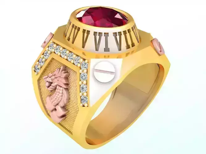 Dragon Ring - Mens Ring - N2373 