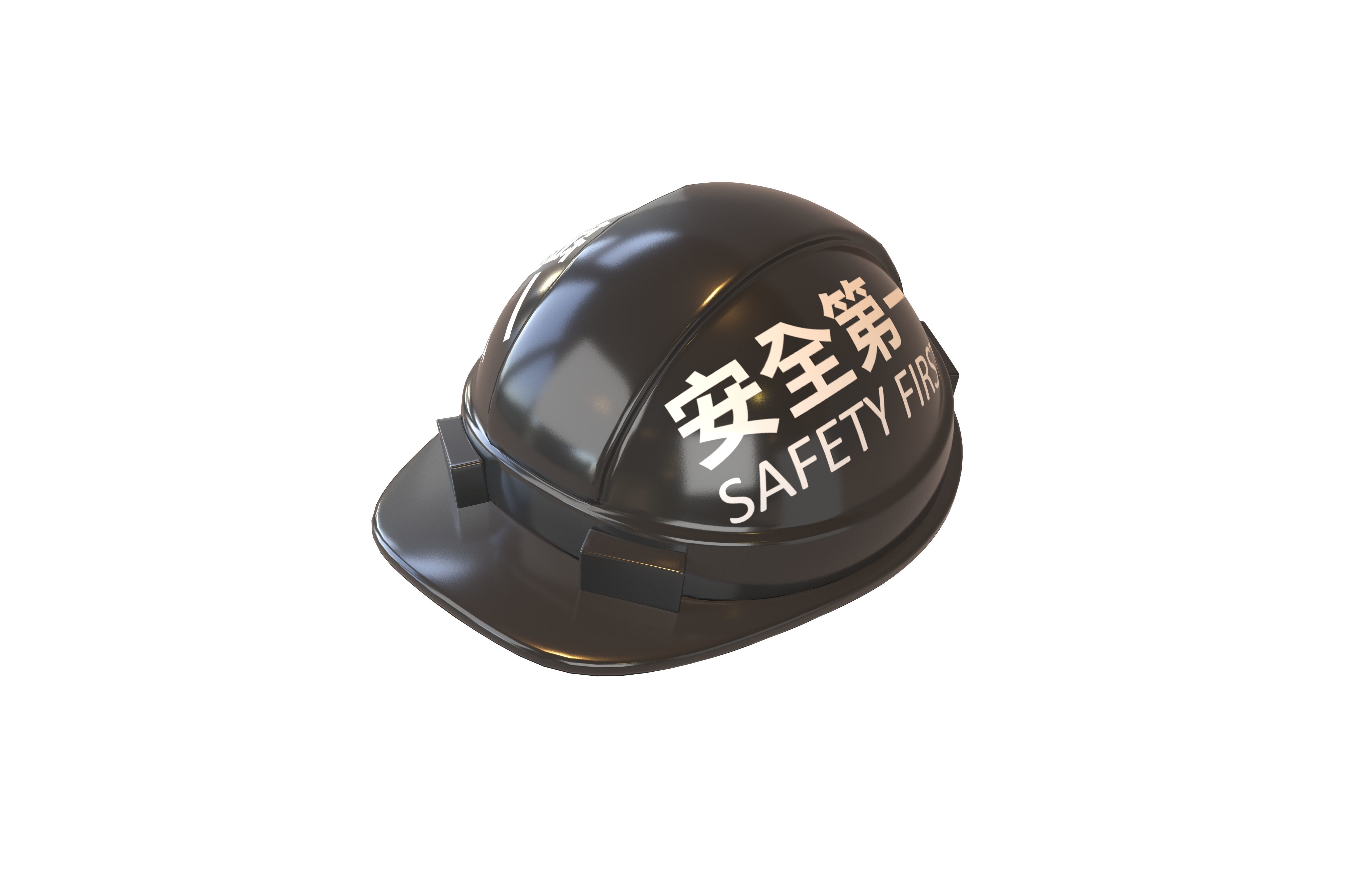 Safety Helmet v1 002 Low-poly 3D model_2