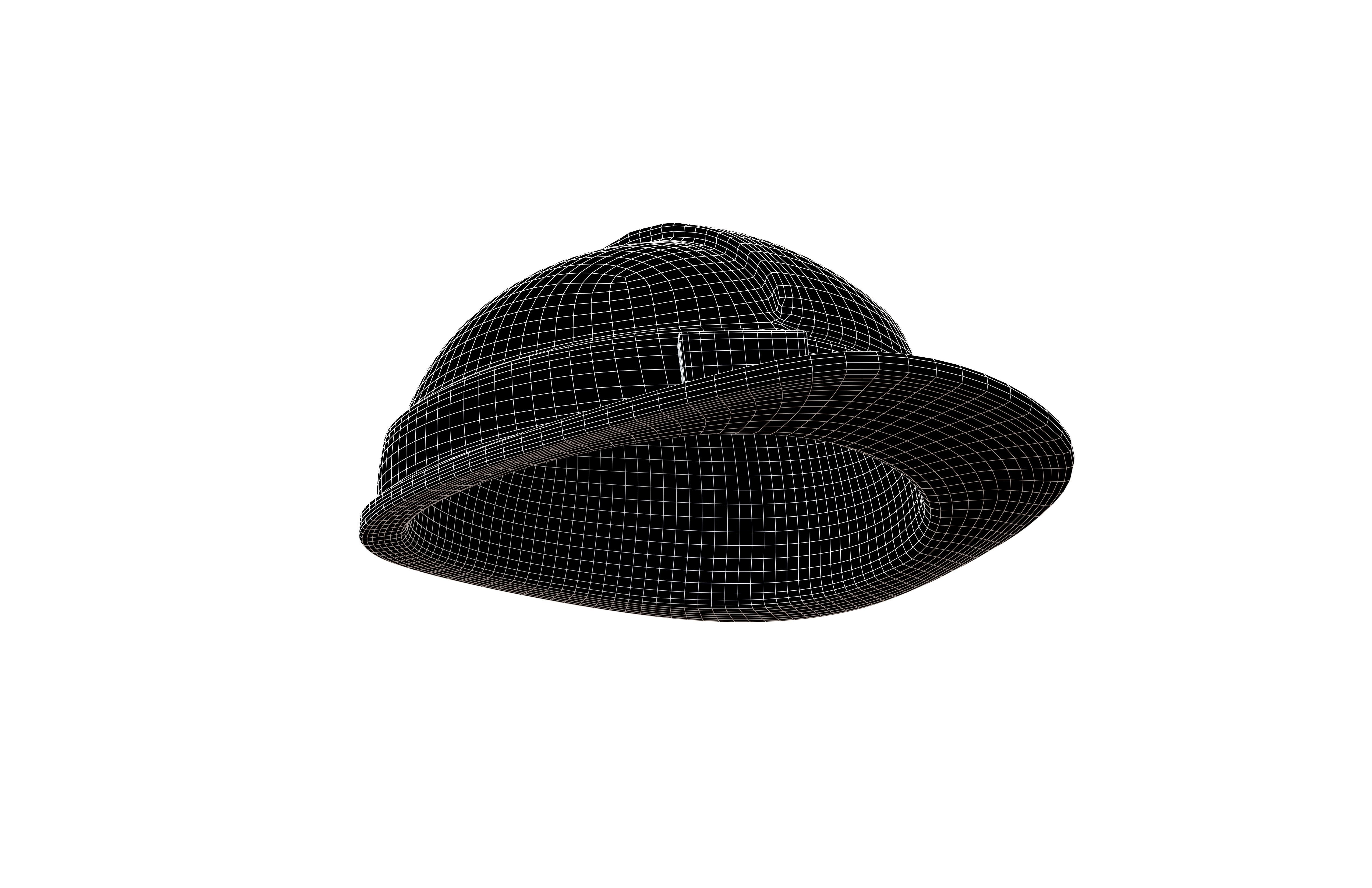 Safety Helmet v1 003 Low-poly 3D model_7