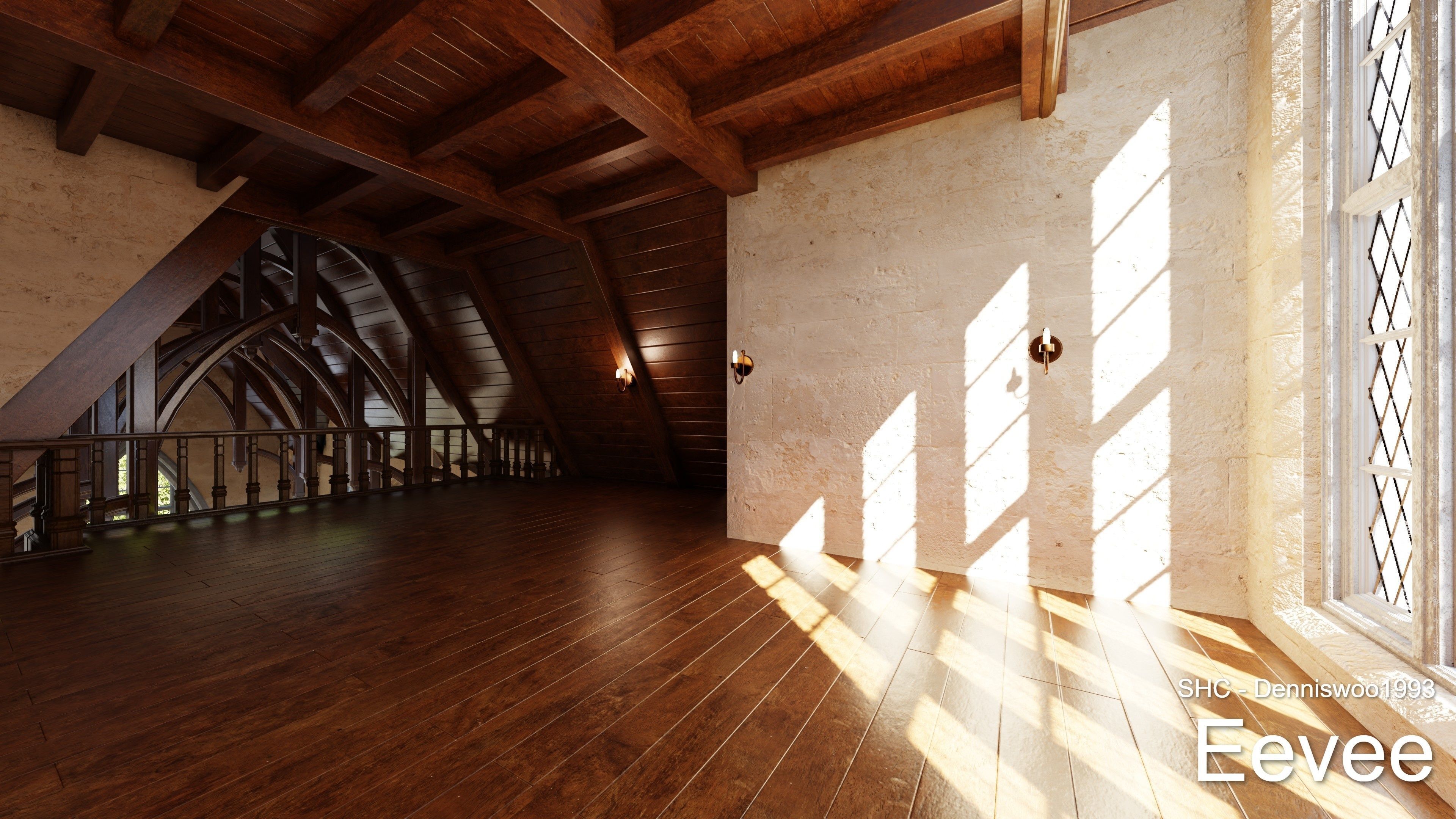 Classic Estate with interior for Blender Eevee and Cycles Low-poly 3D model_64